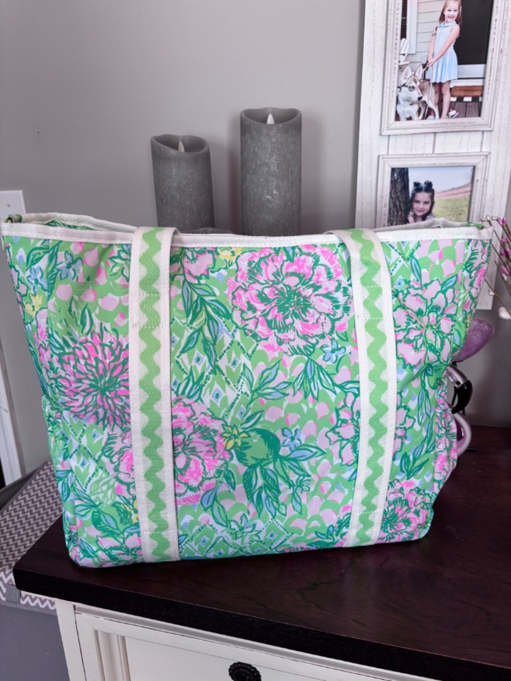 NWT Lilly Pulitzer Large Cooler Bag with Matching Mesh Bag and Shoulder Strap - Picture 4 of 11